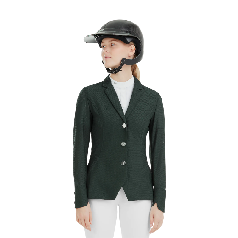 Horse Pilot - Veste de concours femme Aeromesh vert foncé | - Ohlala