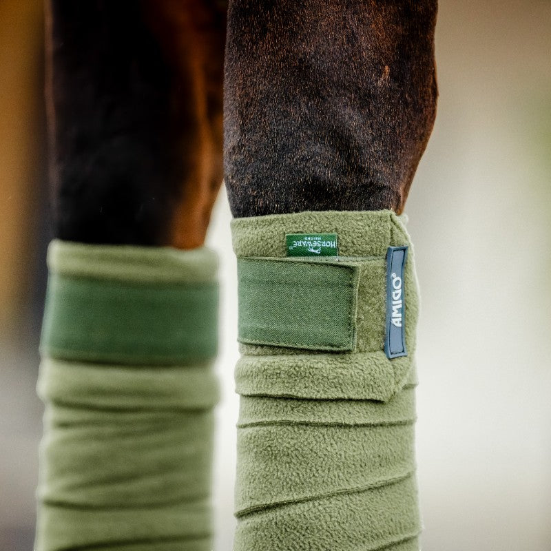 Horseware - Bandes de polo Amigo Fleece bramble (x4) | - Ohlala