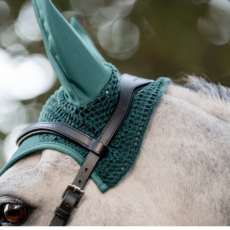 Horseware - Bonnet pour chevaux Ear Net dynasty green | - Ohlala