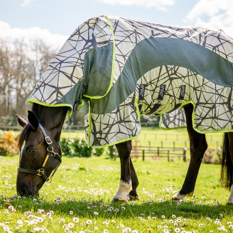 Horseware - Chemise anti-mouches Amigo 3-en-1 Camofly print lime | - Ohlala