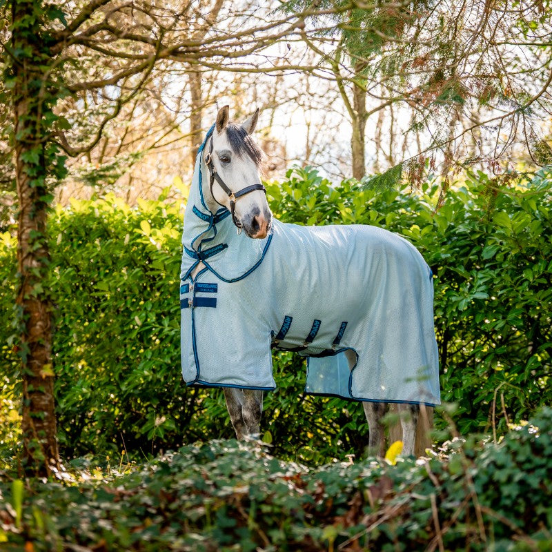 Horseware - Chemise anti-mouches Amigo Bug Buster azure blue/ marine/ bleu éléctrique | - Ohlala