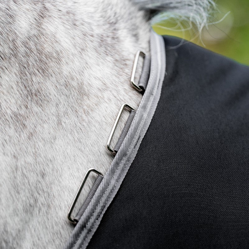 Horseware - Couverture d'extérieur Amigo Bravo 12 XL Original noir/ titanium grey/ argent 250g | - Ohlala