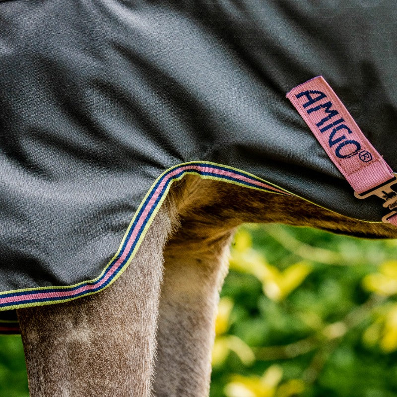 Horseware - Couverture d'extérieur Amigo Hero Ripstop shadow/ rose/ marine 0g | - Ohlala