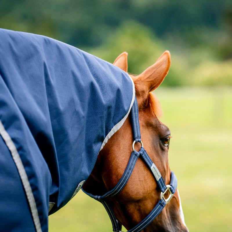 Horseware - Couverture d'extérieur Amigo Ripstop 900 Plus marine/ titanium grey 200g | - Ohlala