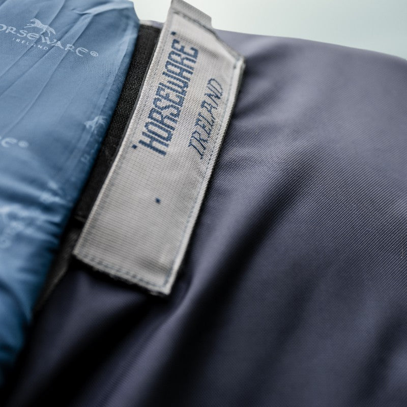 Horseware - Couverture d'extérieur Rambo Optimo Plus Turnout Bundle marine/ thunderstorm grey/ argent (0g + 200g) | - Ohlala