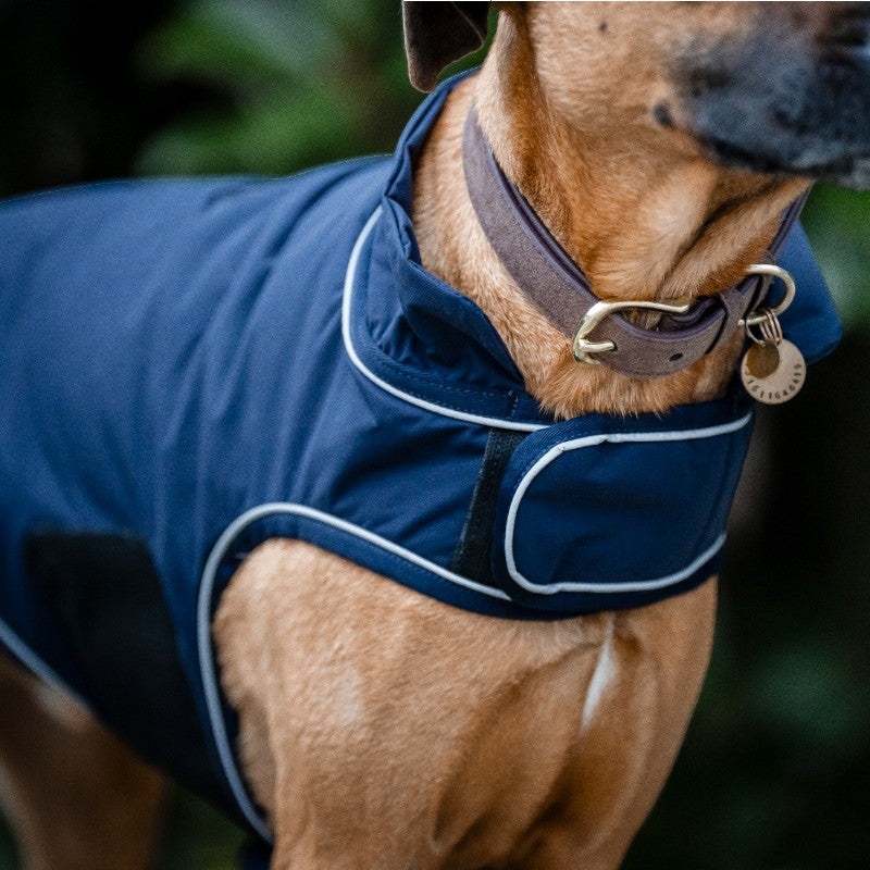 Horseware - Couverture imperméable pour chien Signature marine | - Ohlala