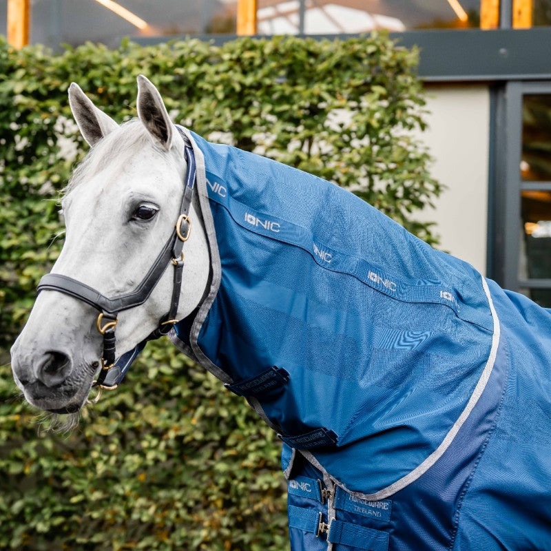 Horseware - Couvre-cou pour chemise séchante thérapeutique Ionic Therapy imperial blue/ argent/ marine 0g | - Ohlala