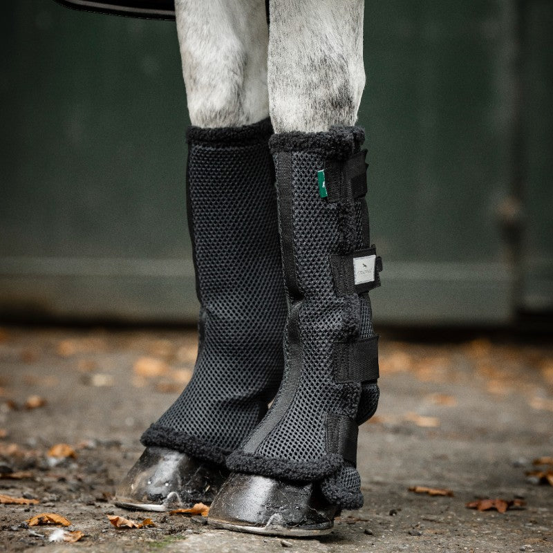 Horseware - Guêtres fermées de protection Show Ready noir/ argent | - Ohlala