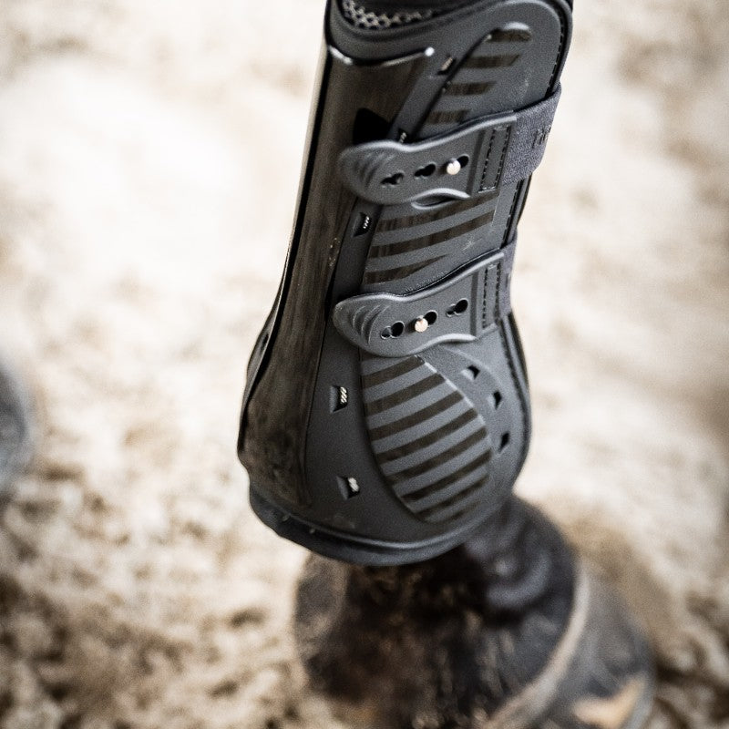 Horseware - Guêtres ouvertes Pro Bamboo noir | - Ohlala