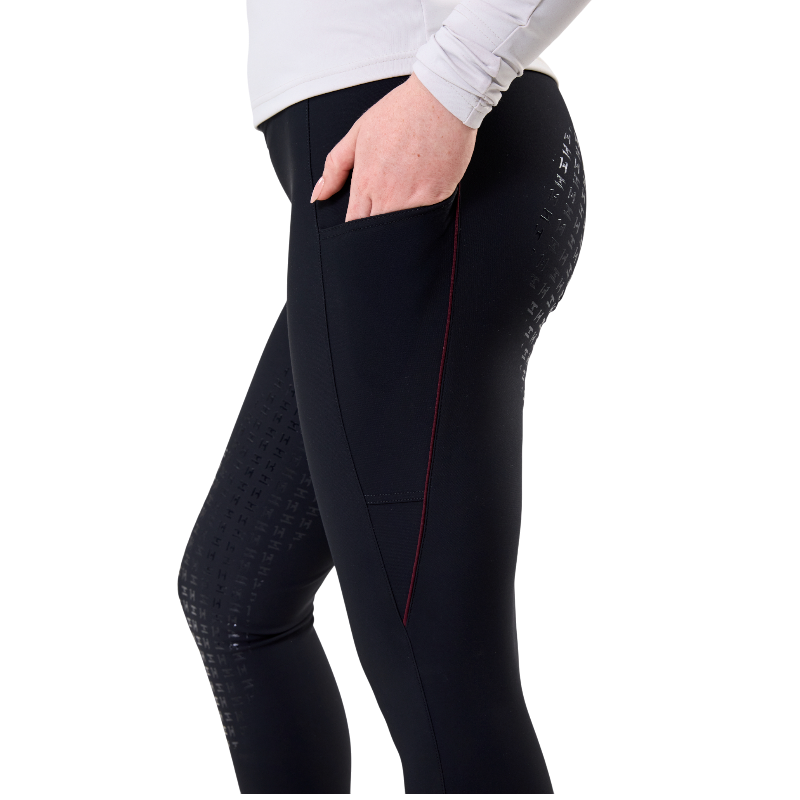 Horseware - Legging d'équitation femme Optifit Winter noir full grip | - Ohlala