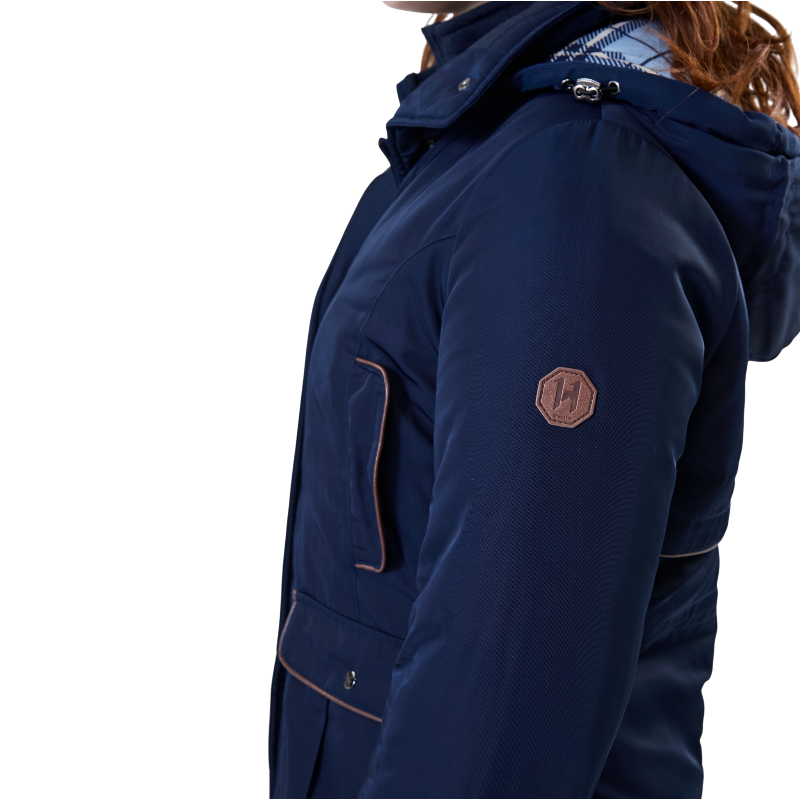 Horseware - Manteau manches longues femme Newmarket marine | - Ohlala