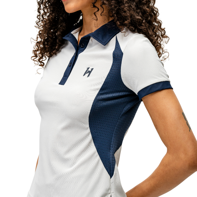 Horseware - Polo manches courtes femme Vital light grey | - Ohlala