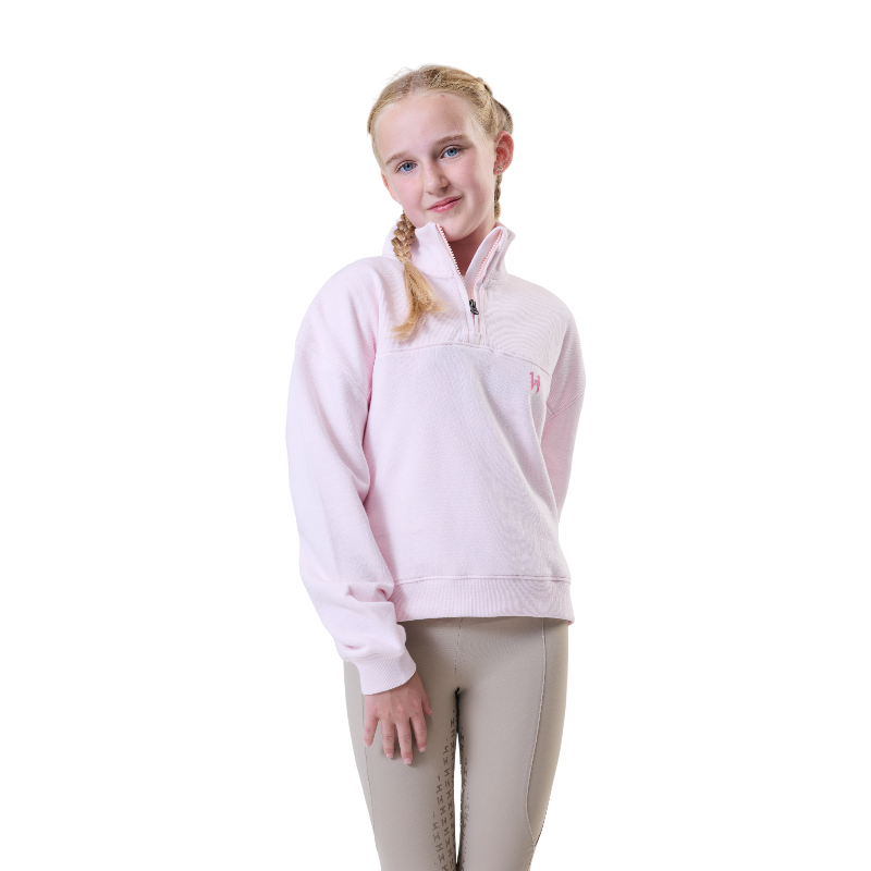Horseware - Sweat manches longues enfant Vitality rose | - Ohlala