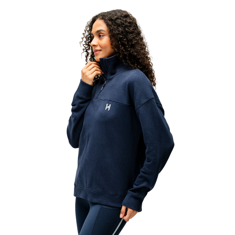 Horseware - Sweat manches longues femme Vitality marine | - Ohlala