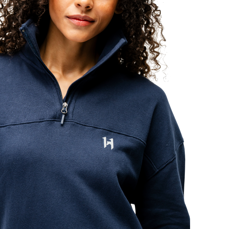 Horseware - Sweat manches longues femme Vitality marine | - Ohlala