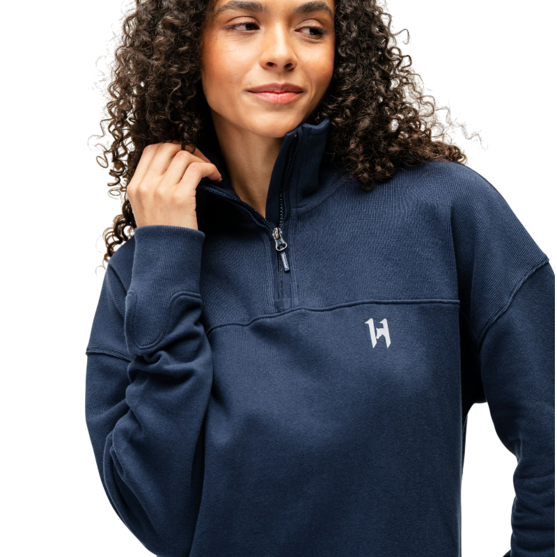 Horseware - Sweat manches longues femme Vitality marine | - Ohlala