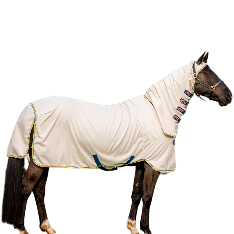 Horseware - Couverture d'extérieur Amigo Ripstop Hoody chalk/ marine/ rose | - Ohlala