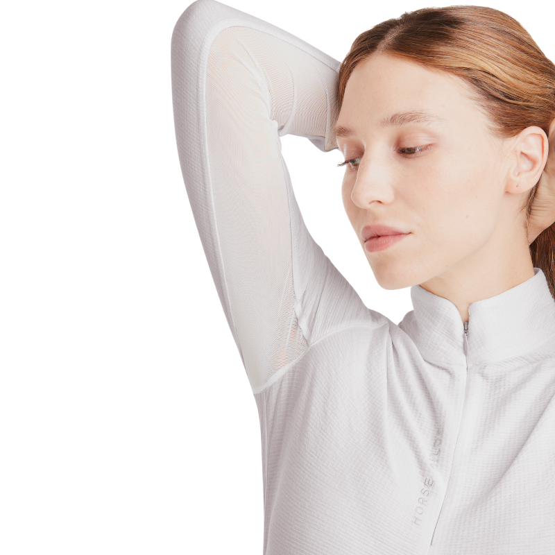 Horse Pilot - Baselayer manches longues femme Suntech wind grey | - Ohlala