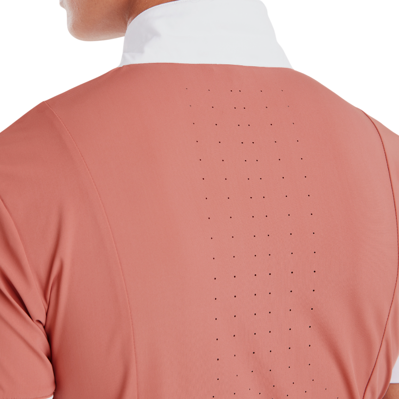 Horse Pilot - Chemise de concours manches courtes femme Monica brick dust | - Ohlala