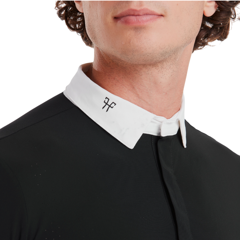Horse Pilot - Chemise de concours manches courtes homme Aerolight noir | - Ohlala