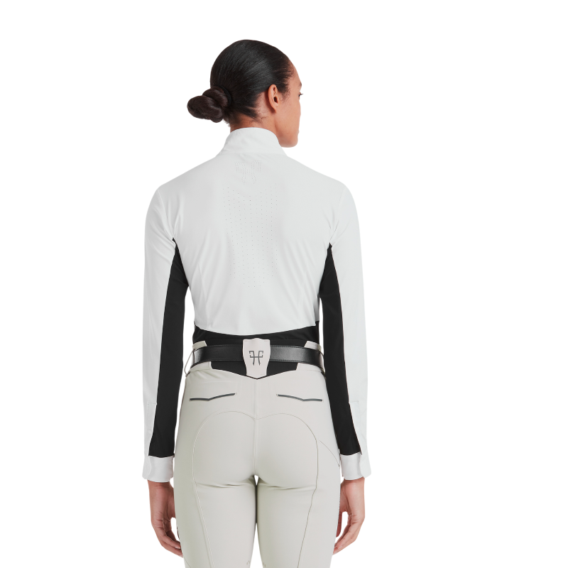 Horse Pilot - Chemise de concours manches longues femme Monica noir | - Ohlala