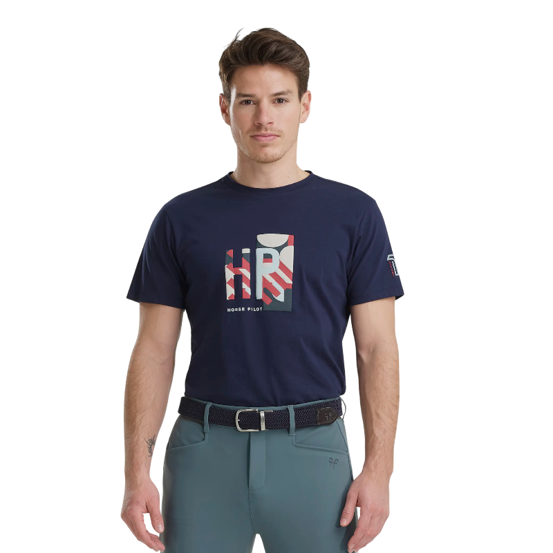Horse Pilot - T-shirt manches courtes homme Team Anniversary marine | - Ohlala