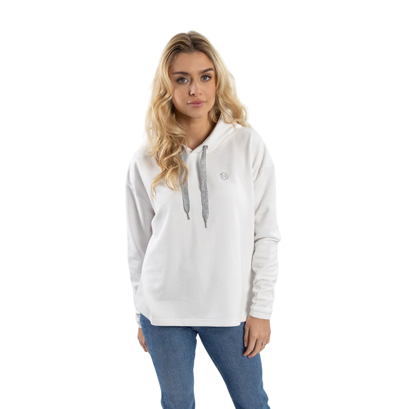 Harcour - Sweat à capuche femme Palmyre blanc