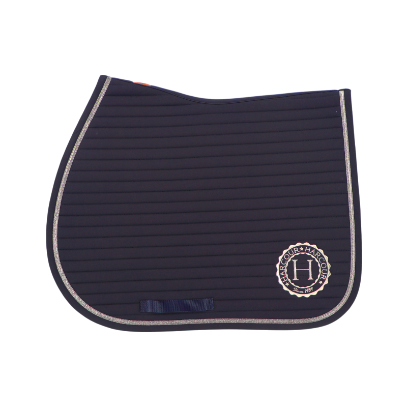 Harcour - Tapis de selle Karembar marine/ marine | - Ohlala