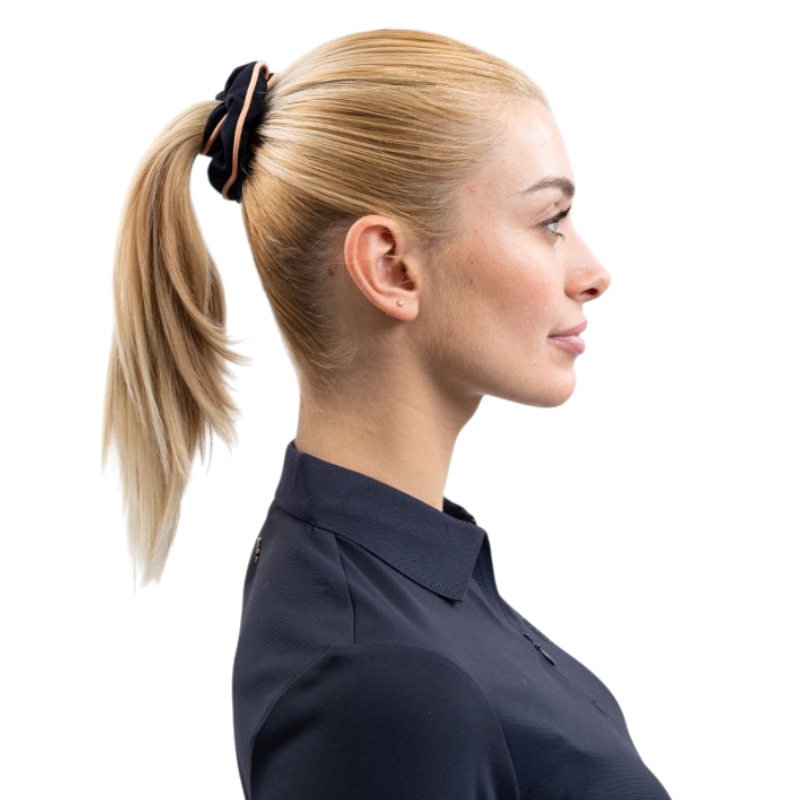 Harcour - Élastique pour les cheveux Spidy chouchou marine/ abricot | - Ohlala