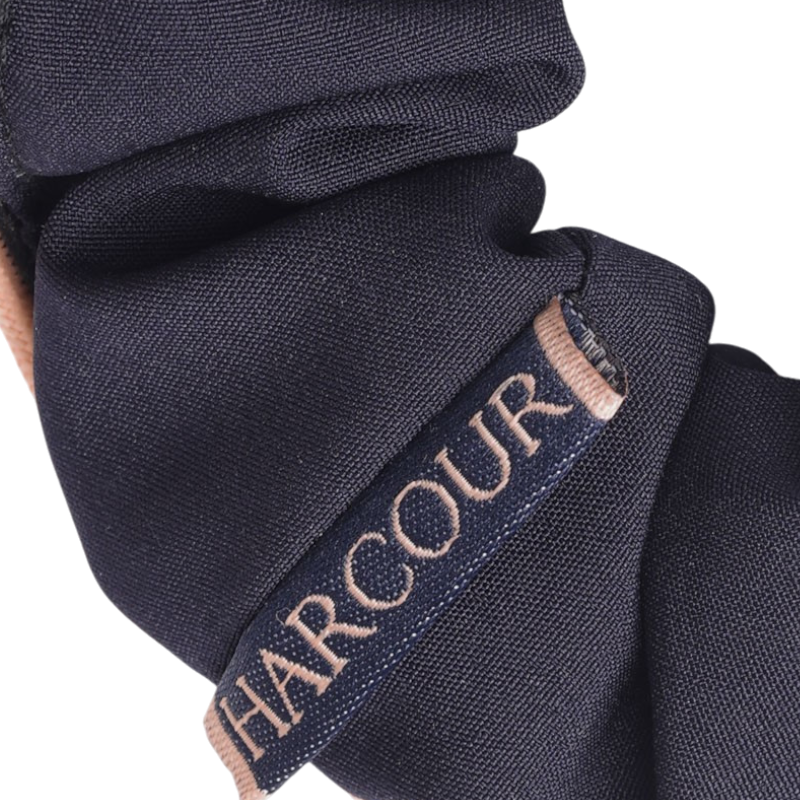 Harcour - Élastique pour les cheveux Spidy chouchou marine/ abricot