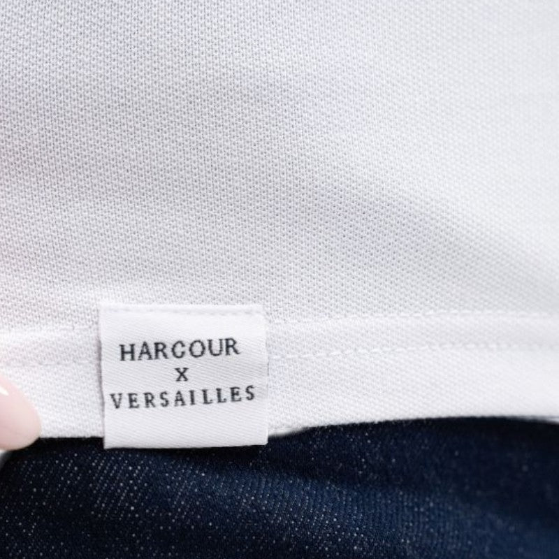 Harcour - Polo femme manches courtes Gasparine blanc Harcour x Versailles | - Ohlala