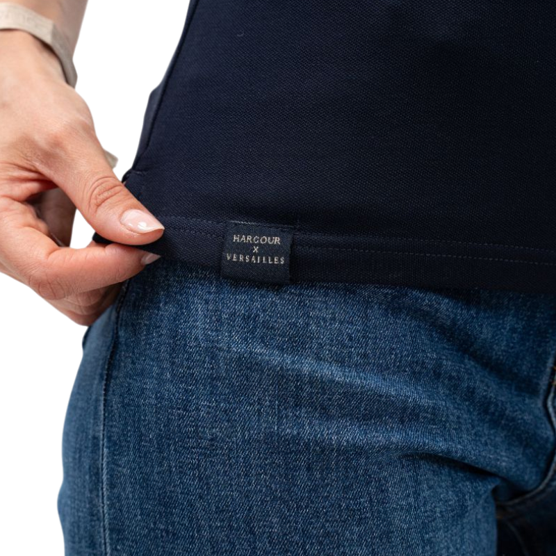 Harcour - Polo femme manches courtes Gasparine marine Harcour x Versailles | - Ohlala