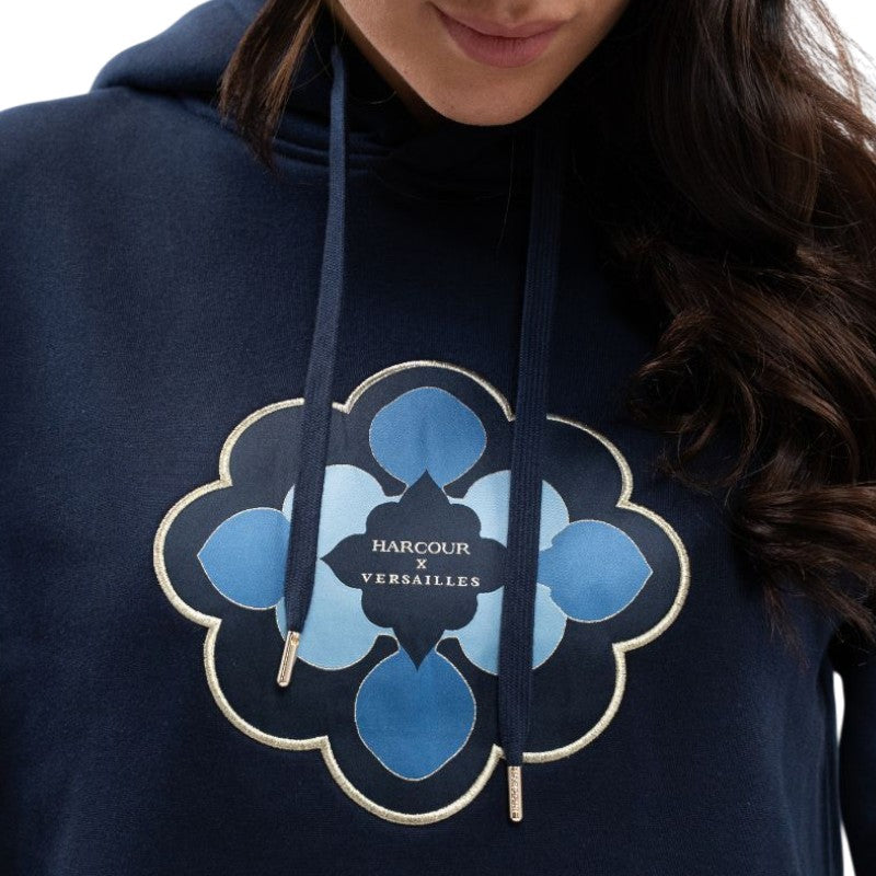 Harcour - Sweat à capuche femme Philipa marine Harcour x Versailles | - Ohlala