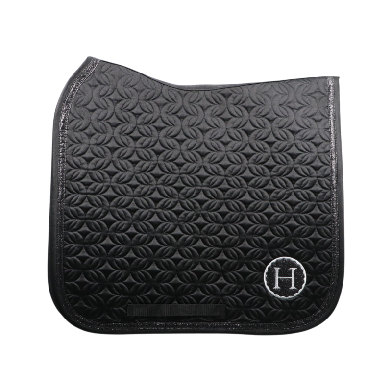 Harcour - Tapis de dressage Ames Coeurs noir | - Ohlala