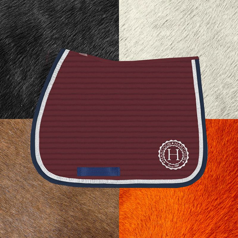 Harcour - Tapis de dressage Karembar bordeaux | - Ohlala