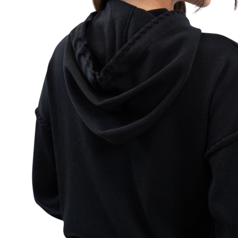 Harcour - Sweat à capuche femme Plume noir