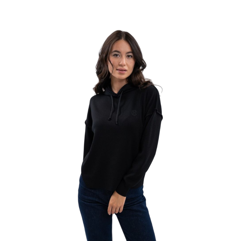 Harcour - Women's hoodie Feather black 