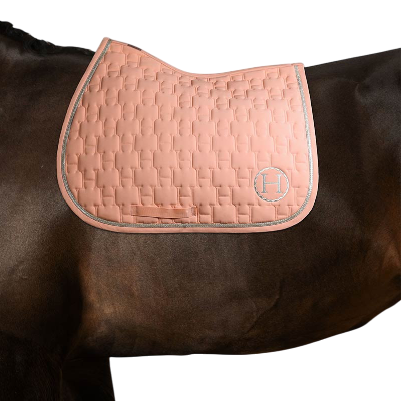 Harcour - Tapis de selle Sirnali abricot | - Ohlala