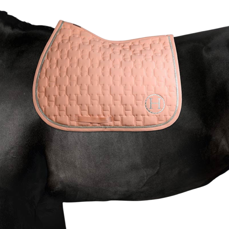 Harcour - Tapis de selle Sirnali abricot | - Ohlala