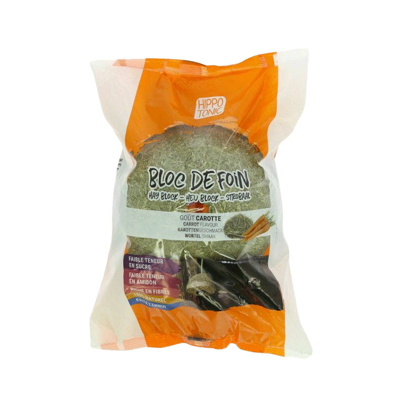 Hippotonic - Recharge bloc de foin carotte 1kg