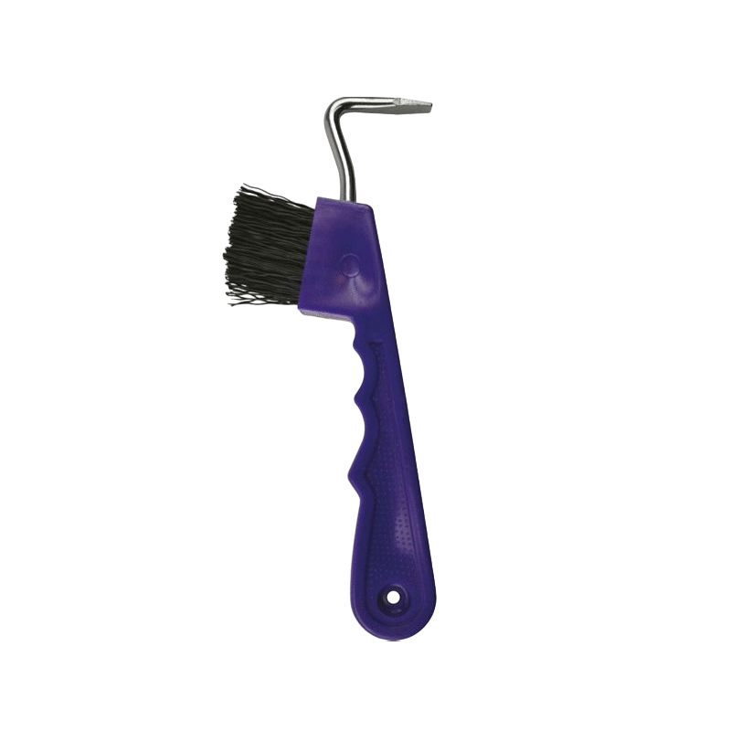 Hippotonic - Purple brush hoof pick