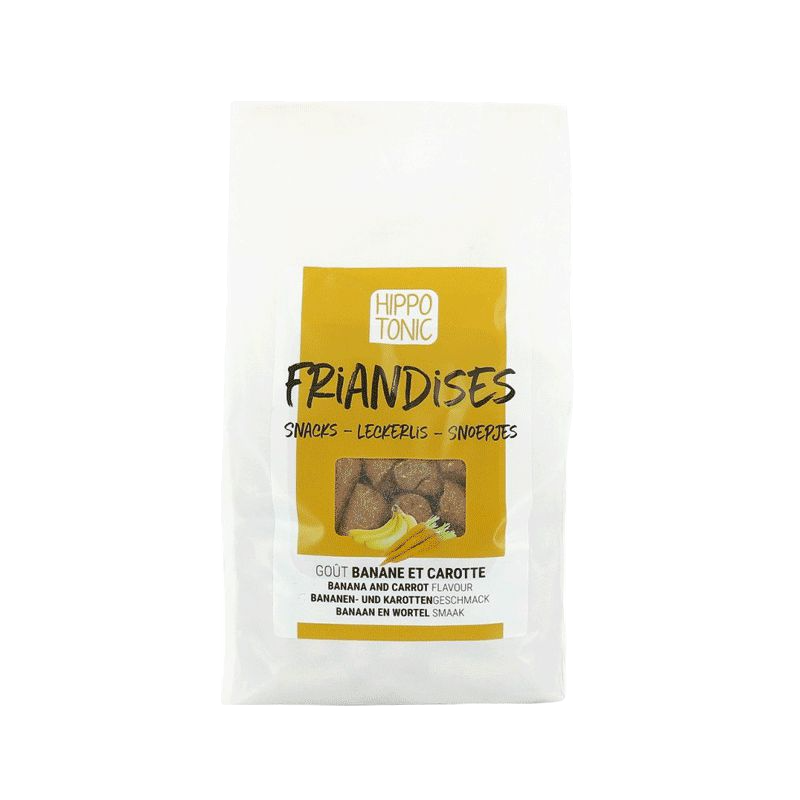 Hippotonic - Friandises pour chevaux banane et carotte