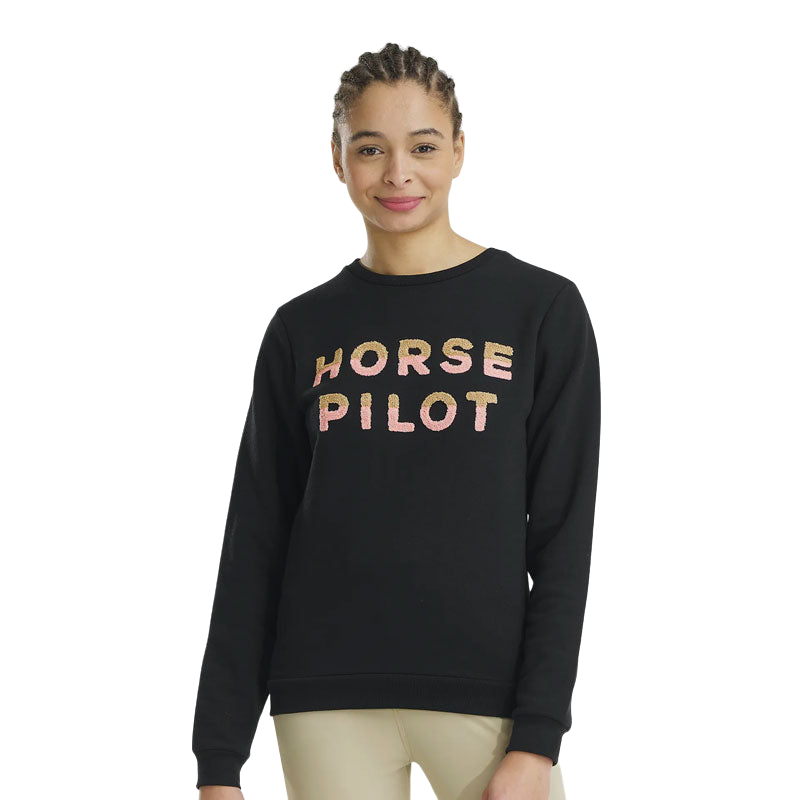 Horse Pilot - Pull femme Team noir