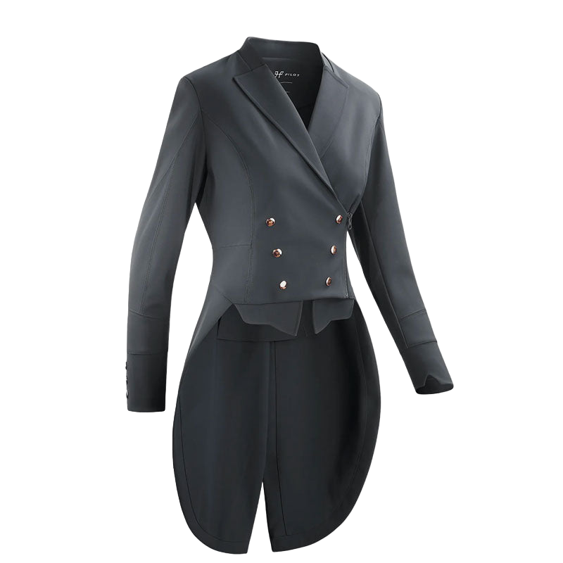 Horse Pilot - Veste de concours de dressage femme Long frac gris