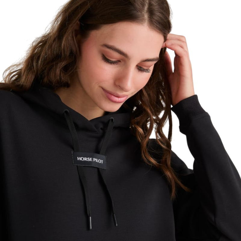 Horse Pilot - Sweat à capuche femme Team noir | - Ohlala