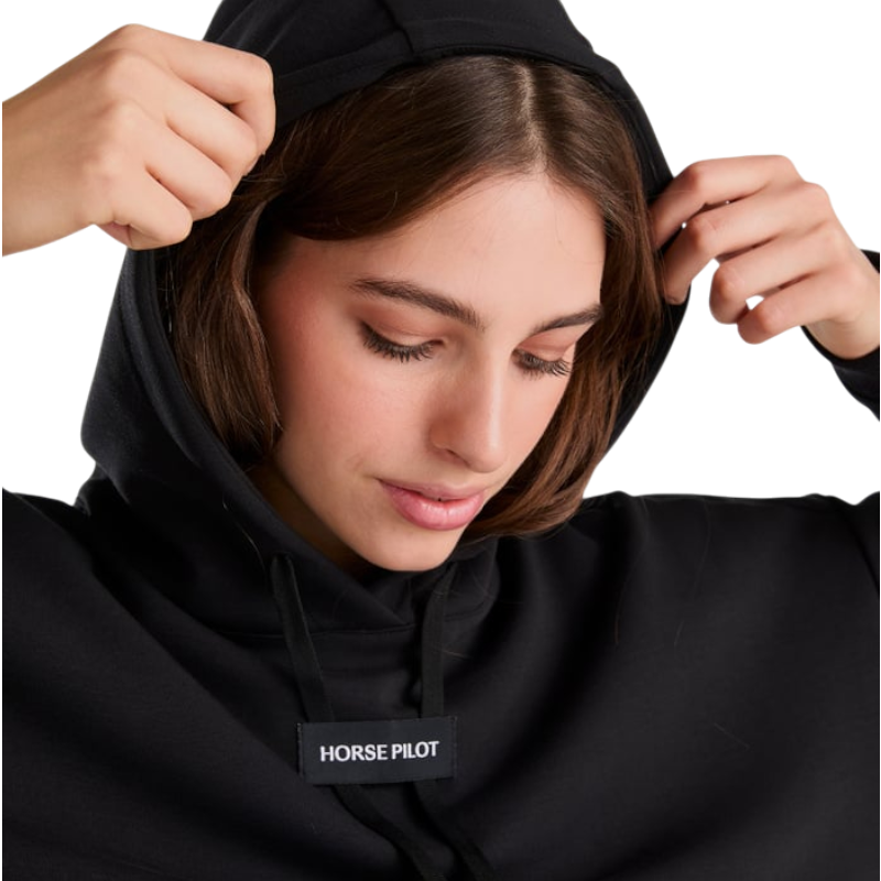 Horse Pilot - Sweat à capuche femme Team noir | - Ohlala