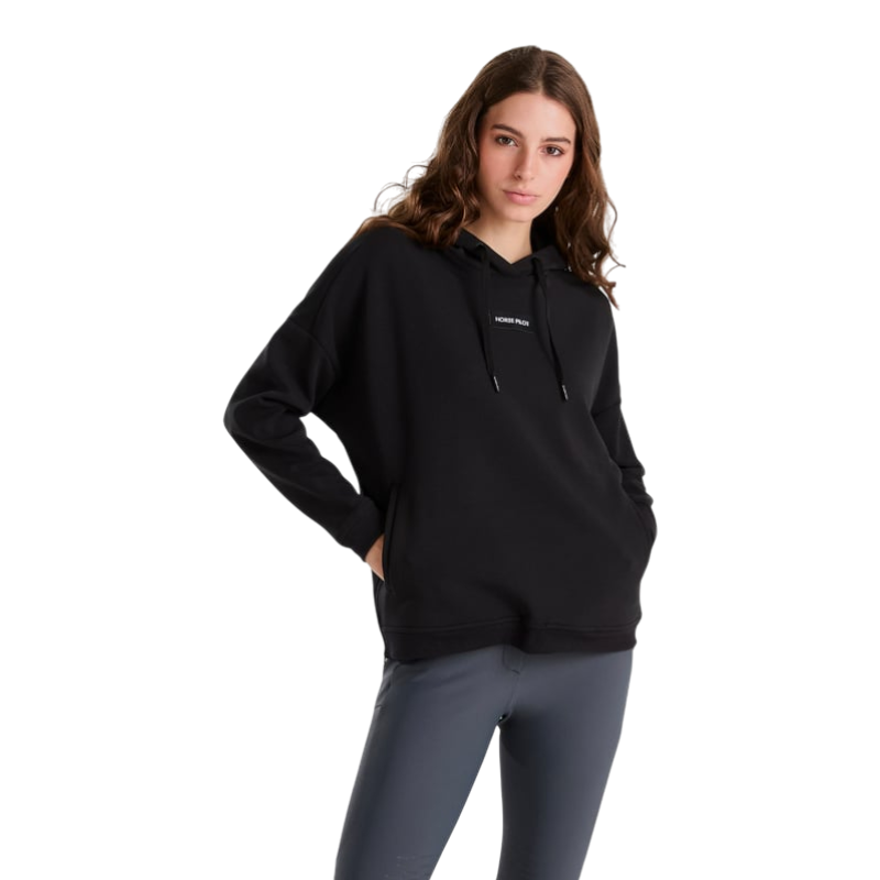 Horse Pilot - Sweat à capuche femme Team noir | - Ohlala