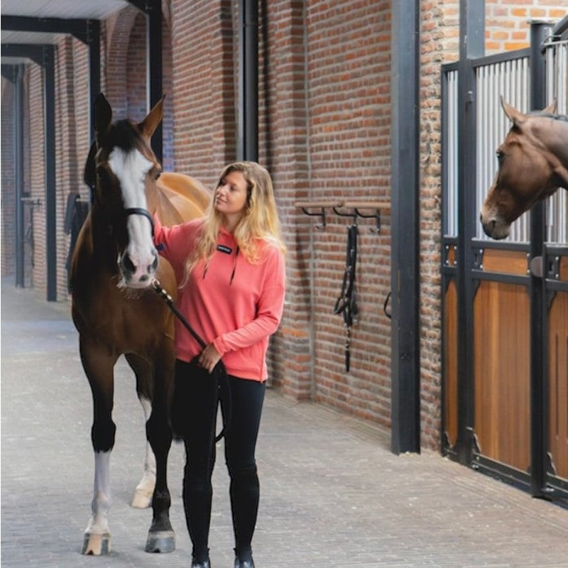 Horse Pilot - Sweat à capuche femme Team rose coral | - Ohlala