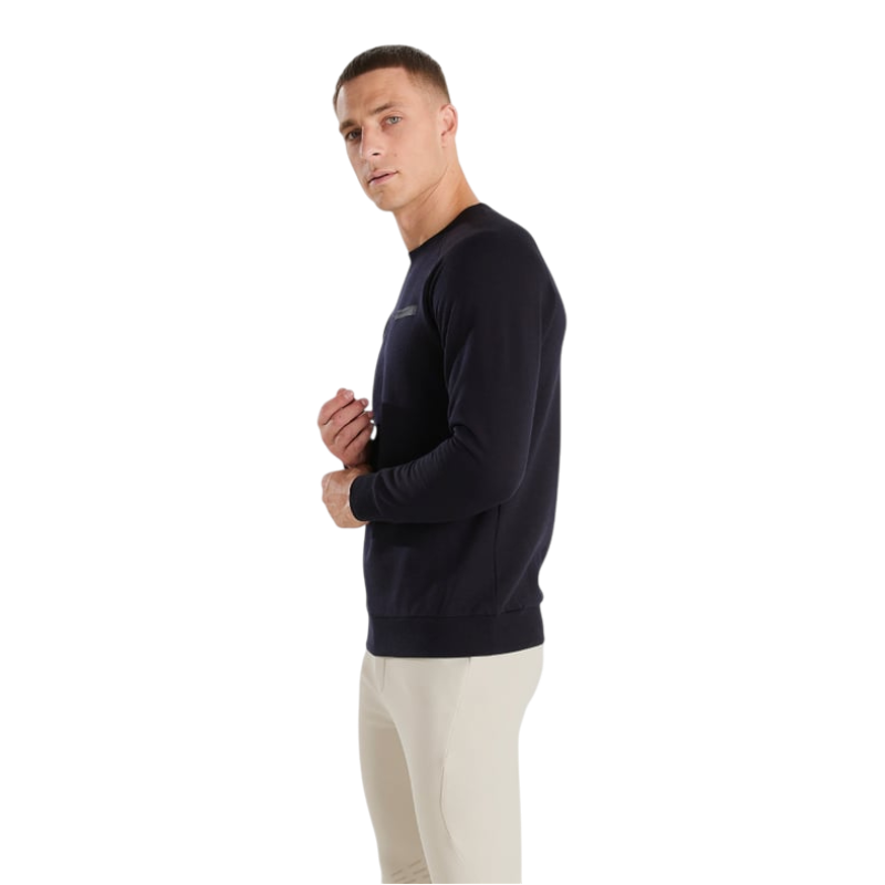 Horse Pilot - Sweat manches longues homme Merinos dark night | - Ohlala