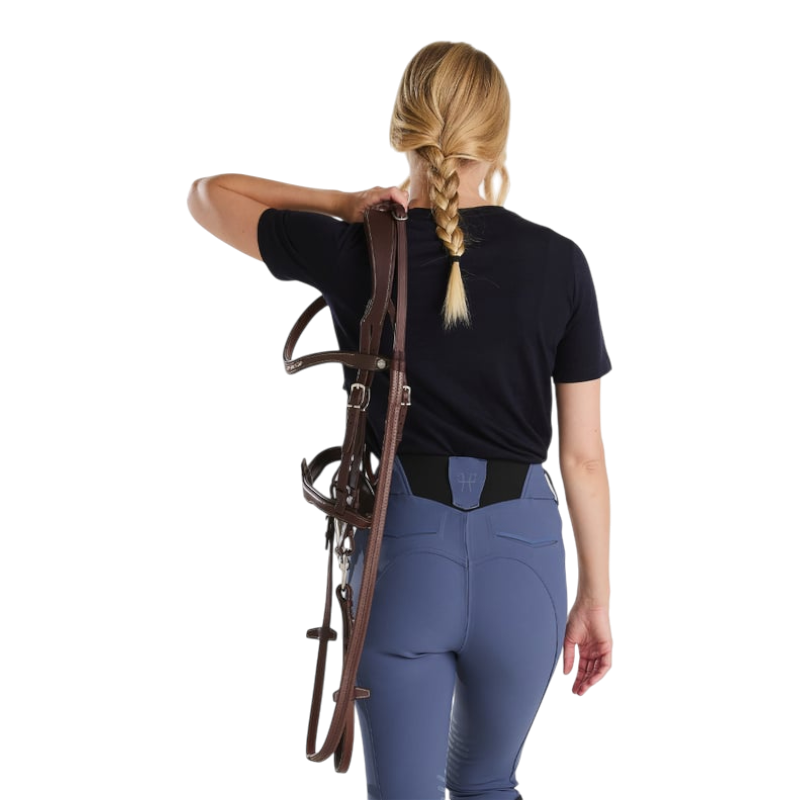 Horse Pilot - T-shirt manches courtes femme Merinos dark night | - Ohlala